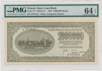 1 milion marek 1923 - S - PMG 64 EPQ