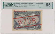2 złote 1925 - WZÓR - PMG 55
