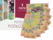 PWPW, Polskie Żubry (2019) - komplet POTĘGA PODŁOŻA z folderem (9szt)
