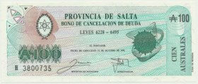 Argentine, 100 Australes 1991