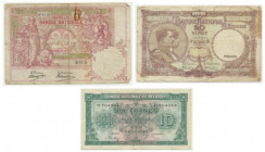 Belgium, set of 10-20 (1905-44) (3 pcs)