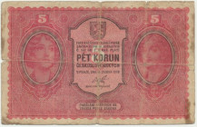 Czechoslovakia, 5 Korun 1919