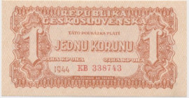 Czechoslovakia, 1 Korunu 1944