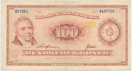 Denmark, 100 Kroner 1970