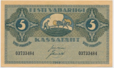 Estonia, 5 Mark 1919