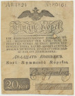 Finland, Waxel-Depositions-och Lane Bank, 20 Kopecks 1824