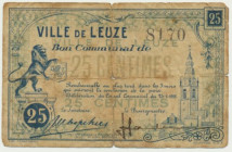 France (Leuze), 25 Cents talon 1918