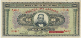 Greece, 1.000 Drachma 1926