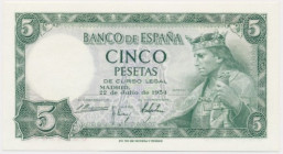 Spain, 1 Pesetas 1954
