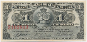 Cuba, 1 Peso 1896
