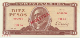 Cuba, 10 Peso 1984 - SPECIMEN -