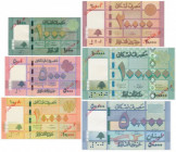 Lebanon, group of specimen 1.000-100.000 Dinars (6 pcs.)