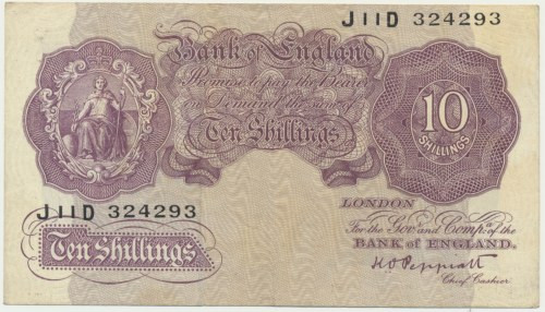 Great Britain, 10 Shillings (1948-1949) &nbsp; Stan obiegowy.&nbsp; 
Reference:...