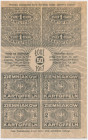 Łódź, kartka żywnościowa na ziemniaki 1917