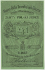 Trembki/Giżyce, Ludwik Małkowski, 1 złoty 1863