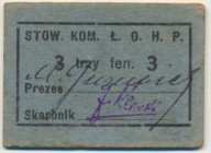 Łódź, 3 fenig (bez daty)
