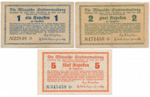 Group of 1-5 Kopecks 1915 (3 pcs.)