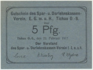 Tychy, 5 fenigów 1917
