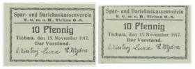 Tychy, zestaw 10 fenigów 1917 (2 sztuki)