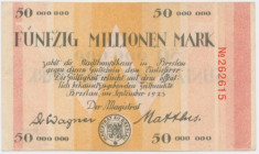 Germany (Breslau), 50 million Mark 1923