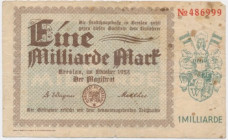 Germany (Breslau), 1 bilion Mark 1923