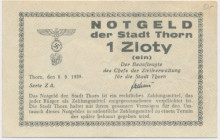 Toruń (Thorn), 1 złoty 1939