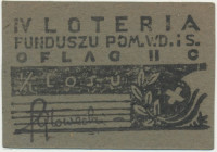 Oflag II C Woldenberg (Dobiegniew) - IV Loteria Funduszu Pom. Wdowom i Sierotom - RZADKOŚĆ