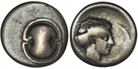 Greece, Boeotia, Thespiai, Hemidrachm - VERY RARE