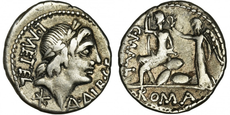 Roman Republic, C. Malleolus, A. Albinus Sp.f. and L. Caecilius Metellus, Denari...