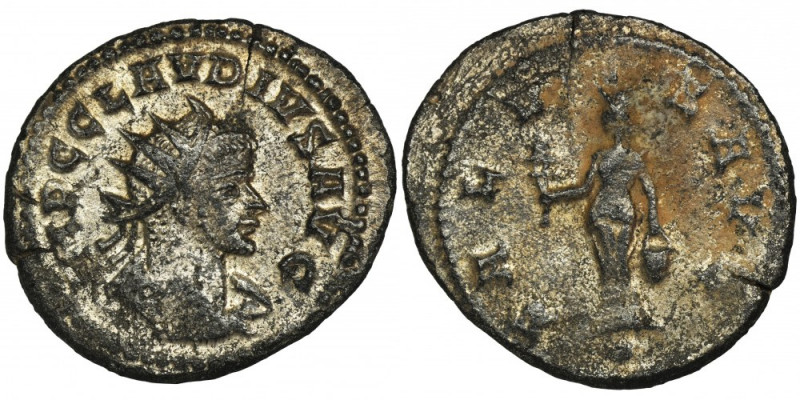 Roman Imperial, Claudius II Gothicus, Antoninianus Specimen with large amount of...