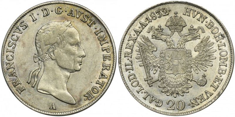 Austria, Franz II, 20 Kreuzer Wien 1832 A &nbsp; Ładna moneta.&nbsp; Reference: ...