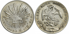 Mexico, Republic, 8 Reales 1893 Cn AM