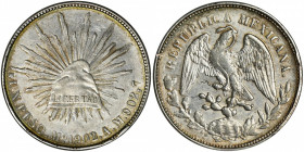 Mexico, Republic, 1 Peso 1902 Mo AM