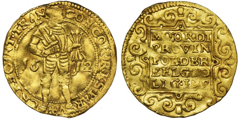 Netherlands, Utrecht Province, Ducat 1612 Nice specimen. Weight 3.48 g Ładny, po...