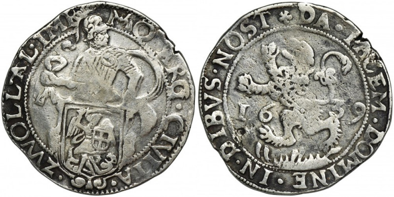 Netherlands, Overijssel Province, Leeuwendaalder Zwolle 1639 Rarer variety with ...