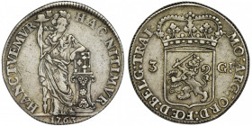Netherlands, Utrecht Province, 3 Gulden 1763