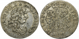 Germany, Brandenburg-Prussia, Friedrich Wilhelm, 6 Groschen Konigsberg 1683 HS