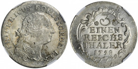 Germany, Kingdom of Prussia, Friedrich II, 1/3 Thaler Berlin 1758 - NGC MS63+ 2-ga nota