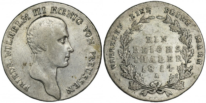 Germany, Kingdom of Prussia, Friedrich Wilhelm III, Thaler Berlin 1814 A &nbsp; ...