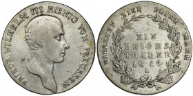 Germany, Kingdom of Prussia, Friedrich Wilhelm III, Thaler Berlin 1814 A