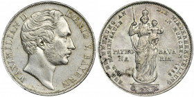 Germany, Bavaria, Maximilian II Joseph, 2 Gulden 1855