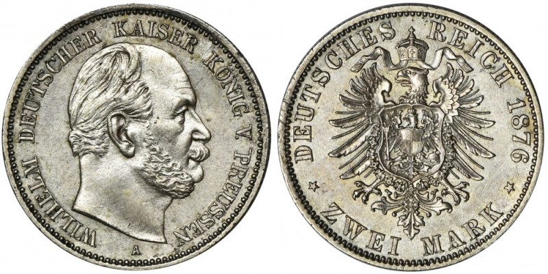 Germany, Kingdom of Prussia Wilhelm I, 2 Mark Berlin 1876 A Nice piece.
Popular...