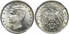 Germany, Bavaria, Otto, 2 Mark Munich 1905 D - NGC MS62 2-ga nota