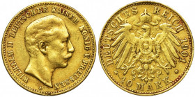 Germany, Kingdom of Prussia, Wilhelm II, 10 Mark Berlin 1901 A