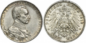 Germany, Prussia, William II, 3 Mark Berlin 1913 A