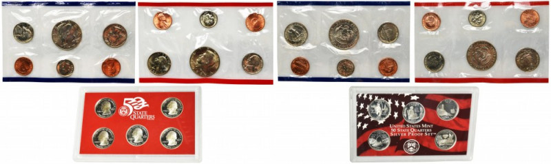 USA, Annual Coin Set 1988 (17 pcs.) Annual coin set from 1988 with the original ...