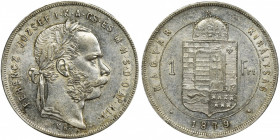 Hungary, Franz Joseph I, Forint Kremnitz 1879 KB
