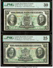 Canada Montreal, PQ- Royal Bank of Canada $5 3.1.1933; 3.1.1927; Ch.# 630-16-02 ; 630-14-04 Two Examples PMG Very Fine 30; Very Fine 25. 

HID09801242...