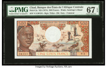 Chad Banque Des Etats De L'Afrique Centrale 500 Francs ND (1974) Pick 2a PMG Superb Gem Unc 67 EPQ. 

HID09801242017

© 2022 Heritage Auctions | All R...