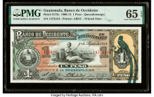 Guatemala Banco de Occidente en Quezaltenango 1 Peso 1.8.1914 Pick S173c PMG Gem Uncirculated 65 EPQ. 

HID09801242017

© 2022 Heritage Auctions | All...